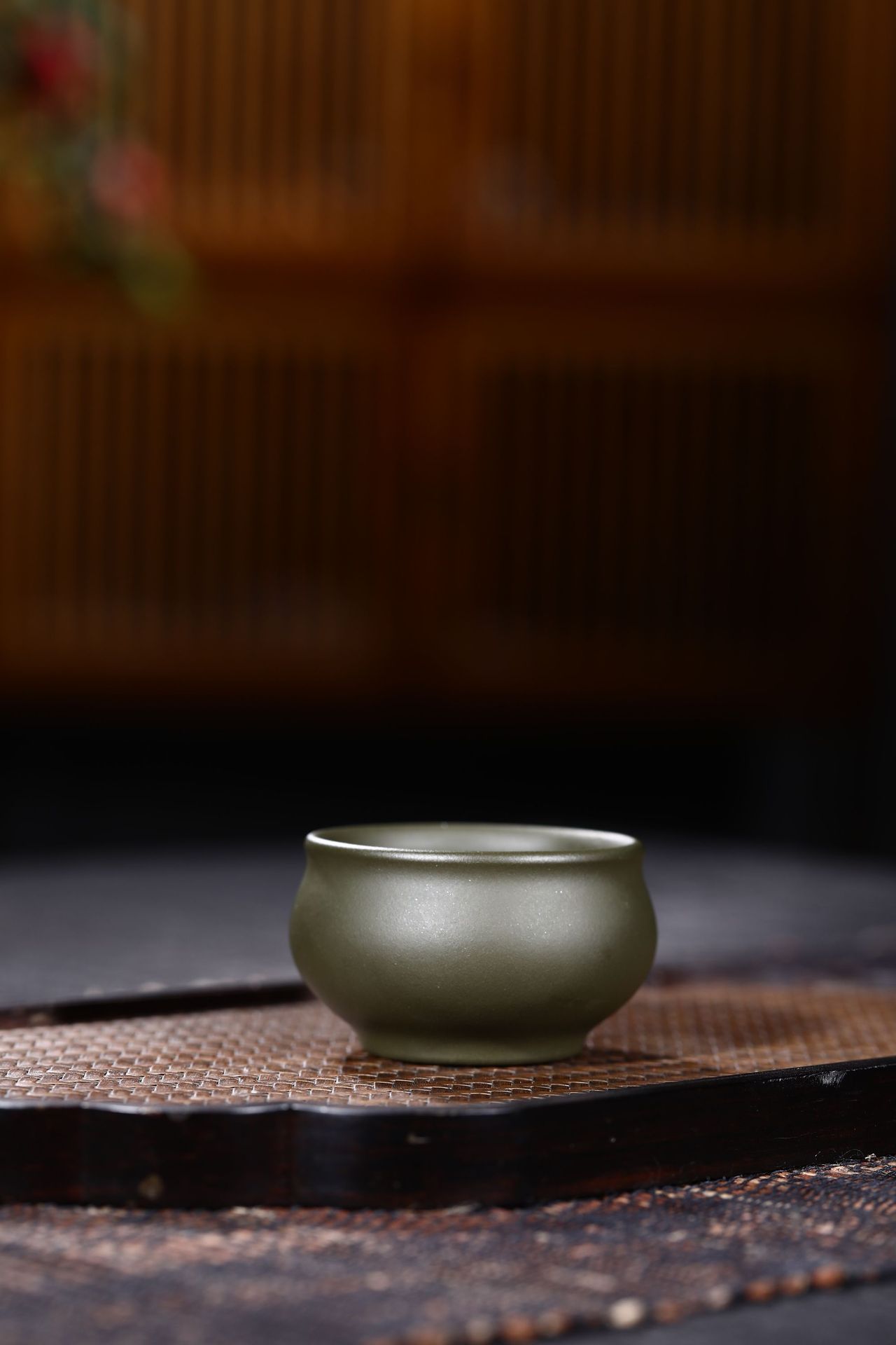 Chén trà tử sa thảo lục nê 50ml CTS88 - Ảnh 4