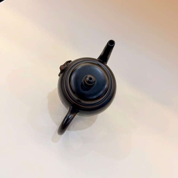 Ấm trà hoả biến gốm tử sa nê hưng đắp nổi vái tượng đá 330ml AKC64 - Ảnh 3