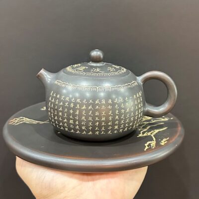 ấm nê hưng bát nhã tâm kinh cao cấp dáng tây thi nhũ 250ml pha trà đạo việt nam.