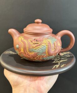 ấm tử sa cao cấp Rồng nổi Thanh Vân Trực Thượng Chu Hiếu Trung 260ml ATS808.