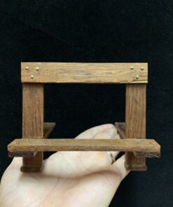 Giá trà phổ nhĩ bằng tre dạng gấp dùng để trưng bánh trà bền đẹp.