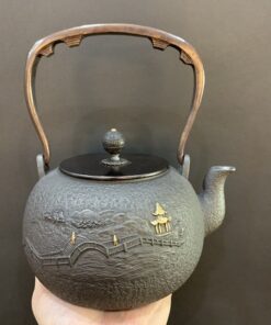 ấm đun nước bằng gang nhật bản cao cấp thủ công họa tiết đẹp 1,2L chất lượng cao