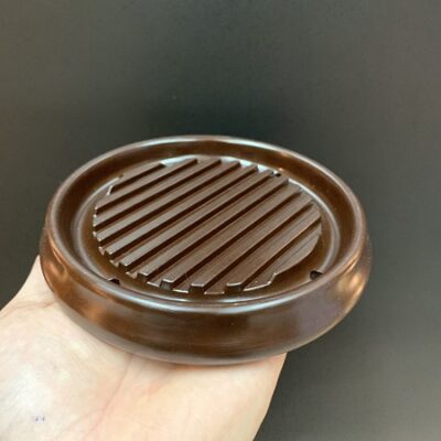 Đế kê ấm trà phíp dáng tròn màu đen đẹp kích thước vừa phải 13x2cm bền