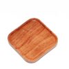 Đế kê chén trà gỗ hương dáng vuông đẹp 7x7cm LC25