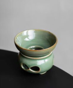 Lọc trà sứ màng lọc inox gốm men lam cao cấp làm lược trà tốt LT24