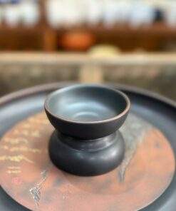 Lược trà gốm tử sa nê hưng hỏa biến nâu lưới đục tay nhỏ đẹp LT41