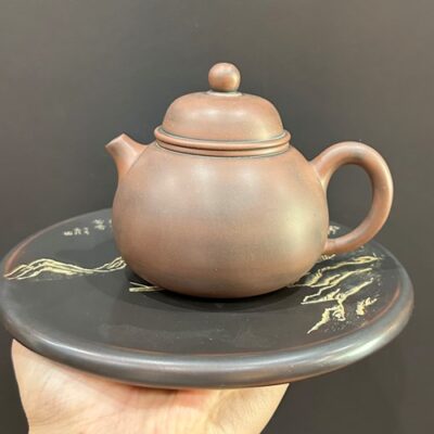 Ấm tử sa dung thiên hỏa biến pha trà ngon thủ công trơn đẹp dòng khỏe 250ml.