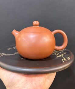 Ấm tử sa đối ẩm dáng tây thi hỏa biến nê hưng thủ công nắp khít 180ml pha trà ngon