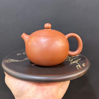 Ấm tử sa đối ẩm dáng tây thi hỏa biến nê hưng thủ công nắp khít 180ml pha trà ngon