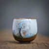 Chén cảnh đức gốm thái hội thủ công vẽ tay long ẩn 90ml CS48