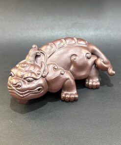 Tượng tử sa tỳ hưu nguyên khoáng đất cũ thủ công bày bàn trà đẹp TS64