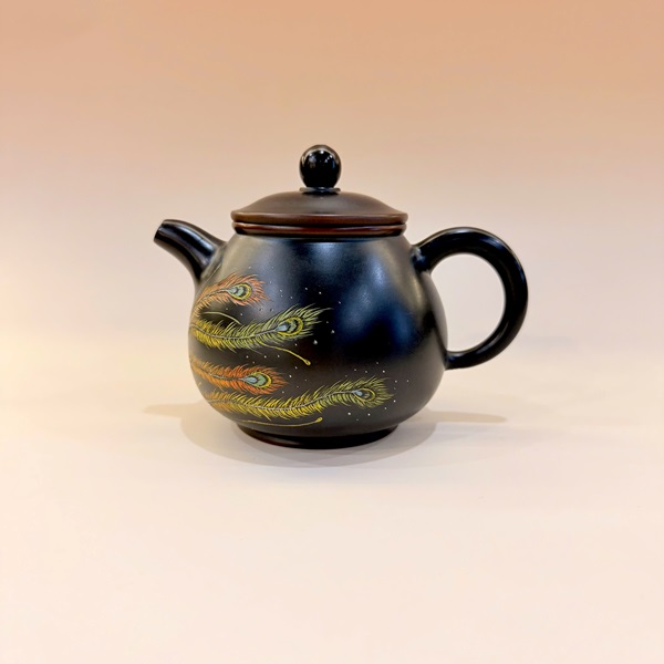 Ấm pha trà tử sa nê hưng thủ công dáng dung thiên phượng hoàng 250ml AKC183 - Ảnh 2