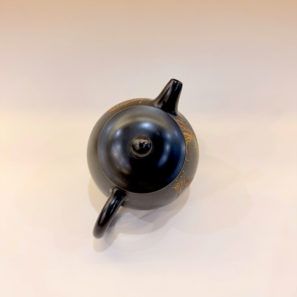 Ấm pha trà tử sa nê hưng thủ công dáng dung thiên phượng hoàng 250ml AKC183 - Ảnh 3