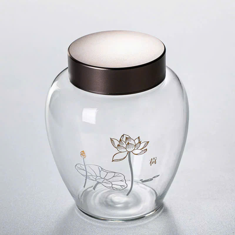 Hũ đựng trà thủy tinh nắp xoáy 2 lớp kín tuyệt đối 300ml HT33 - Ảnh 2