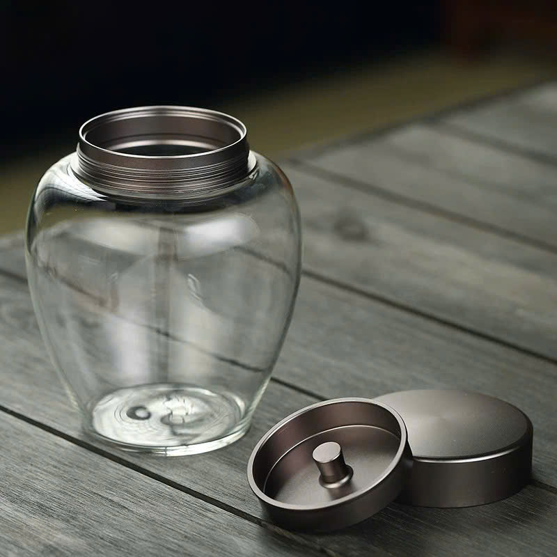 Hũ đựng trà thủy tinh nắp xoáy 2 lớp kín tuyệt đối 300ml HT33 - Ảnh 7