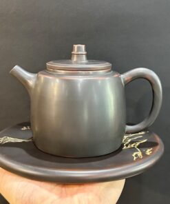 Ấm trà tử sa nê hưng hỏa biến dáng đức trung quần ẩm 350ml pha trà ngon.