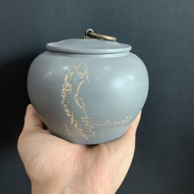 Hũ đựng trà tử sa hỏa biến nắp đậy đẹp ủ trà lên hương thơm 600ml HT46.