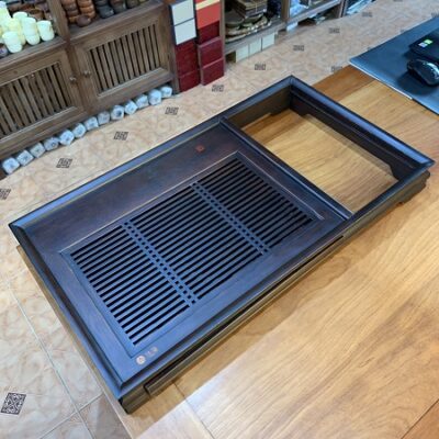 Khay pha trà tre dùng để lắp bộ điện đun nước vào 73x41cm bền đẹp
