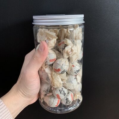 Trà phổ nhĩ sống Vân Nam viên tròn một lần pha ngon hộp 250g gồm nhiều viên tiện lợi