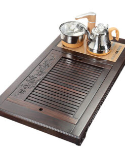 Khay pha trà đa năng gỗ gụ báo xuân KJ529