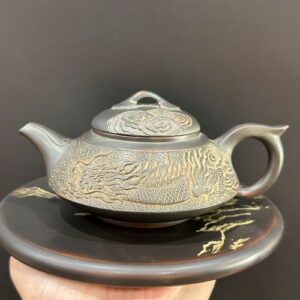 Ấm trà rồng tử sa nê hưng hỏa biến cao cấp công năng tốt thủ công pha trà ngon.