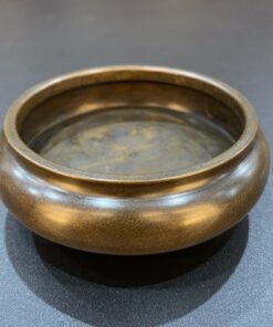 Lư đốt trầm bột bằng đồng nguyên chất xịn dáng đỉnh không nắp 1095g dùng với khuôn tạo hình