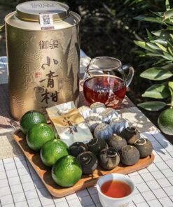 Trà phổ nhĩ quýt tiểu thanh cam Ngự Tuấn Cao Cấp hộp 500g thanh hương thơm mát ngọt mịn