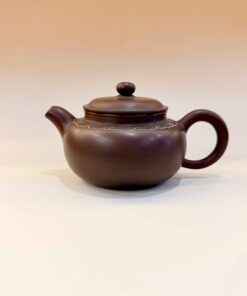 Ấm tử sa nê hưng biển phúc phỏng cổ hỏa biến nâu đẹp 200ml AKC93