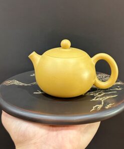 Ấm tử sa nê hưng tây thi màu vàng cỡ nhỏ đối ẩm 130ml đẹp pha trà ngon.