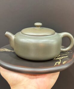 Ấm tử sa nê hưng hỏa biến xanh dáng tuyến viên 160ml đối ẩm pha trà ngon.