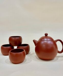 Bộ ấm tử sa cao cấp nguyên khoáng đất cũ nghi hưng kèm 4 chén đẹp ATS504