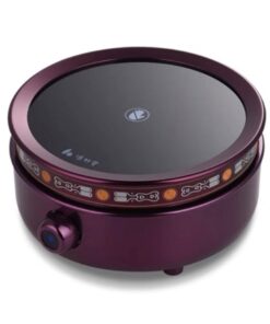 Bếp đun ấm trà tetsubin bạc hồng ngoại màu tím tròn đẹp 1500W BD63
