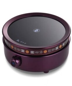 Bếp đun ấm trà tetsubin bạc hồng ngoại màu tím tròn đẹp 1500W BD63