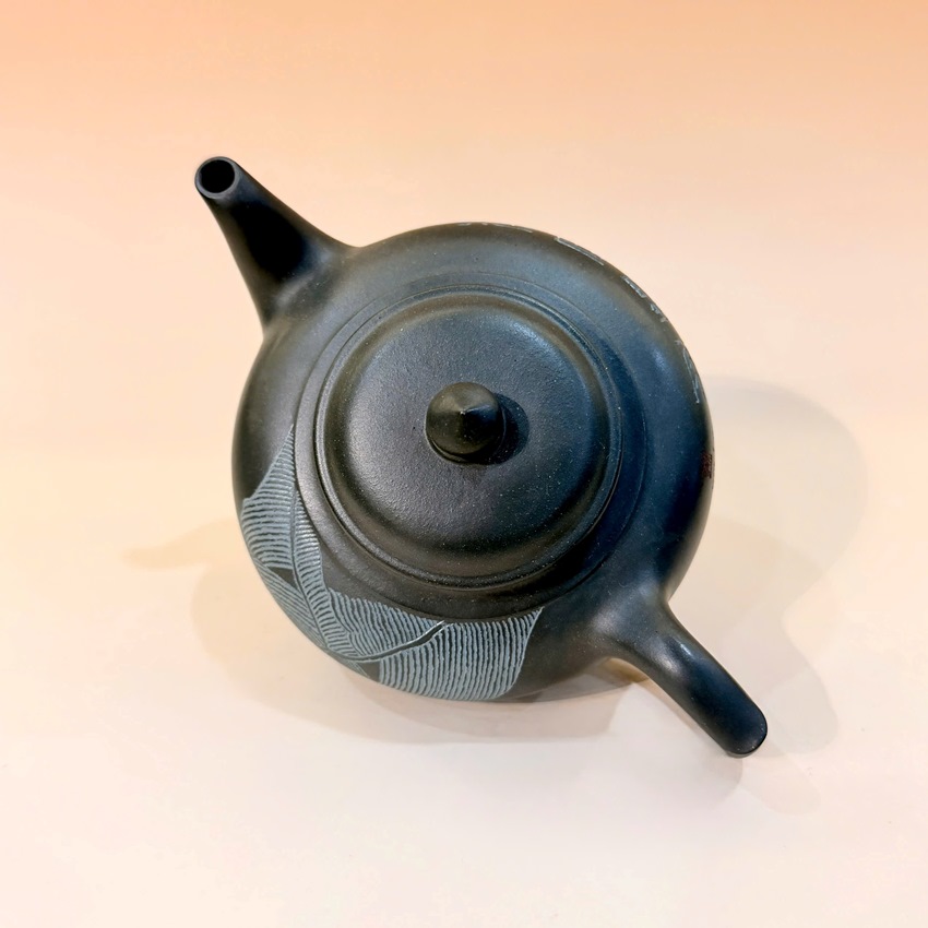 Ấm tử sa đất cũ nguyên khoáng lục nê thủ công dáng tiêu anh 330ml ATS214 - Ảnh 3