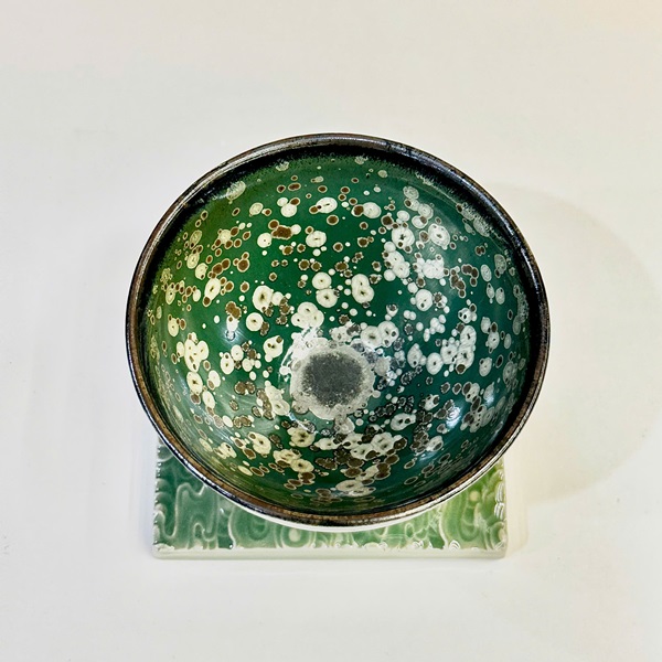 Chén thiên mục hoa mai nở Lê Địch Minh thủ công cao cấp 130ml CTM55 - Ảnh 3