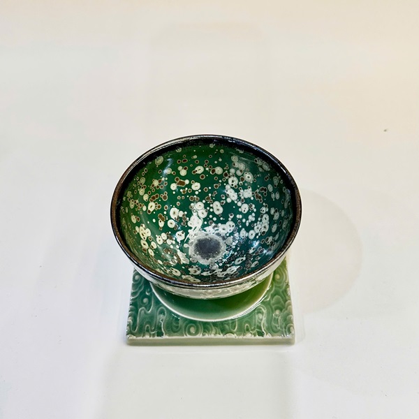 Chén thiên mục hoa mai nở Lê Địch Minh thủ công cao cấp 130ml CTM55 - Ảnh 5