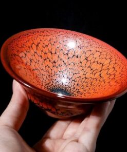 Ly trà thiên mục đẹp đốm dạ quang nghệ nhân thủ công 120ml CTM56