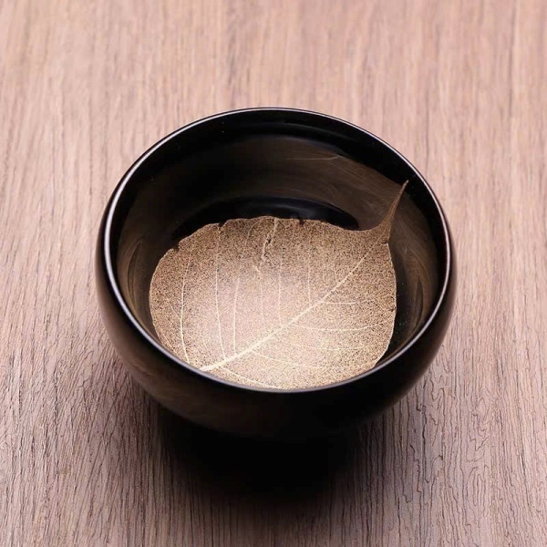 Chén thiên mục mộc diệp Châu Thế Nghĩa thủ công đẹp 100ml CTM61