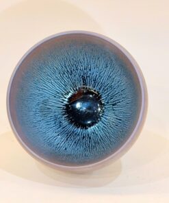 Chén thiên mục giọt bạc cao cấp nghệ nhân Trần Quốc Văn thủ công cực đẹp 120ml uống ngon.