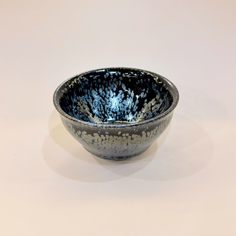 Chén thiên mục "Hắc Động" Trương Ngọc Trang thủ công 120ml CTM59 - Ảnh 2