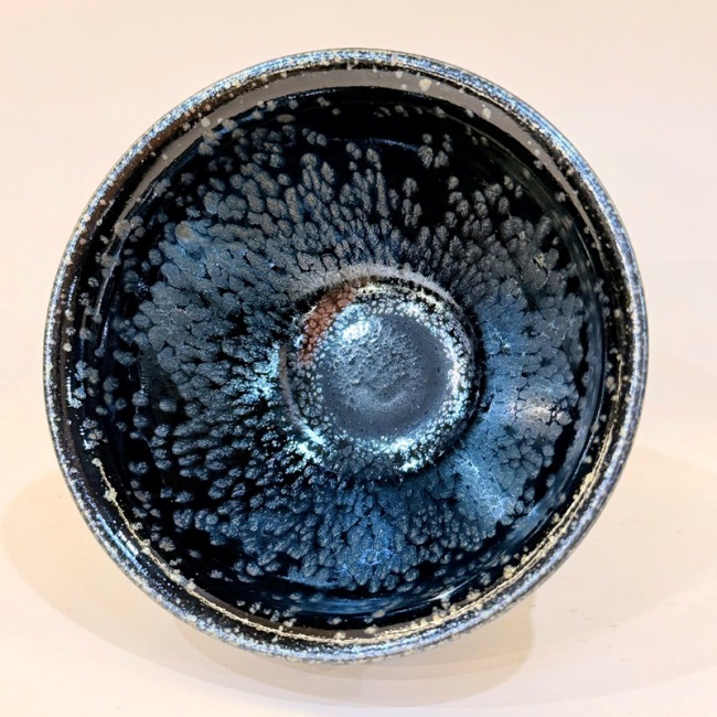 Chén thiên mục "Hắc Động" Trương Ngọc Trang thủ công 120ml CTM59 - Ảnh 4