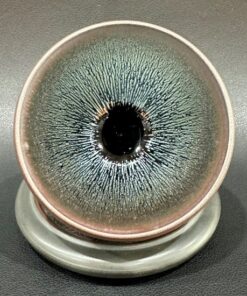 Chén thiên mục giọt bạc cao cấp nghệ nhân Trần Quốc Văn thủ công 120ml uống trà rất ngon.