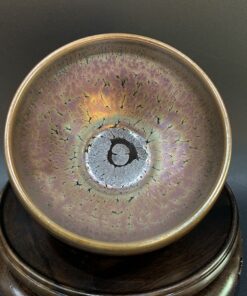 Chén thiên mục giọt dầu nghệ nhân Kiêm Quốc Bình 9x6cm 150ml làm ly trà chủ uống trà mềm nước