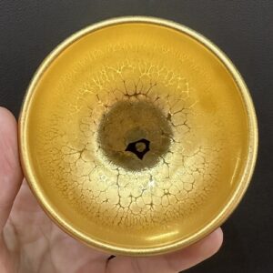Chén thiên mục giọt vàng hoàng kim nghệ nhân Thái Chí Cường 120ml thuộc loại cực phẩm