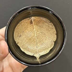 Chén thiên mục mộc diệp cao cấp Châu Thế Nghĩa thủ công đẹp 100ml uống trà cực ngon.