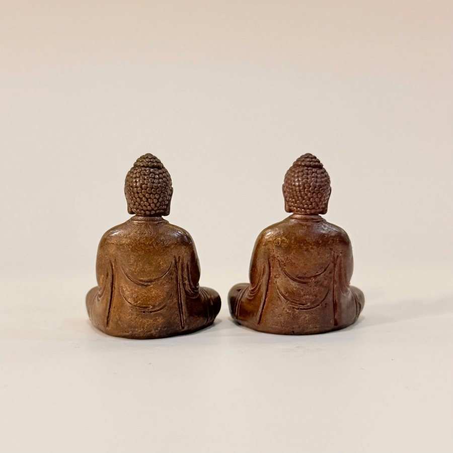 Tượng đồng phật thích ca cỡ nhỏ bày bàn trà đẹp 3.8cm 42g TD08 - Ảnh 3