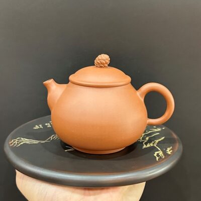 Ấm pha trà tử sa trung quốc dáng phan hồ quả thông đẹp 240ml pha trà ngon.