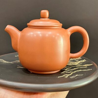 Ấm trà tử sa trung quốc thủ công dáng tỉnh lan trơn đẹp pha trà công năng tốt.