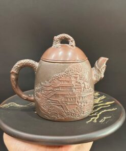 Ấm tử sa trung quốc đắt nhất hỏa biến đẹp gốc tùng 350ml kinh thành cổ cực đẹp.