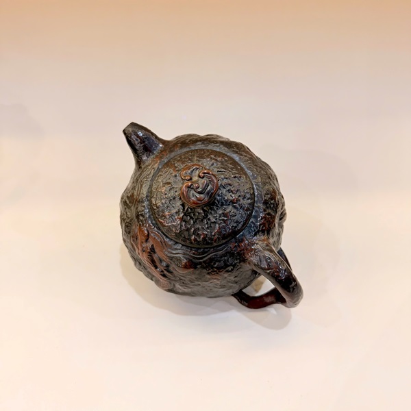 Ấm tử sa nê hưng cao cấp linh chi long ẩn thủ công 250ml đẹp AKC179 - Ảnh 4